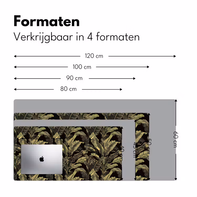 Bureau onderlegger - Botanisch - Bladeren - Groen — 8