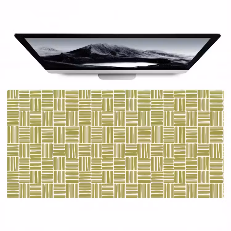 Bureau onderlegger - Vlecht - Patroon - Groen — 1