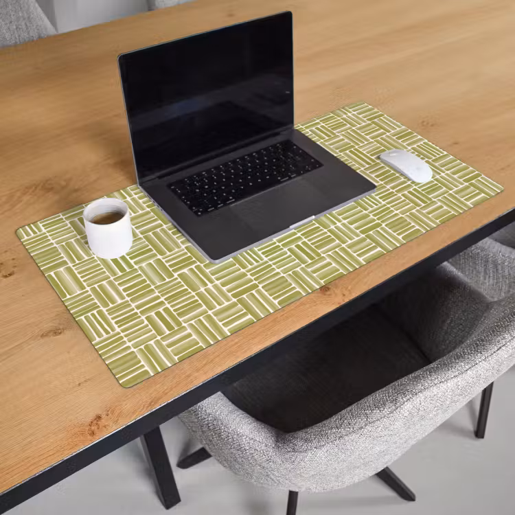 Bureau onderlegger - Vlecht - Patroon - Groen — 3