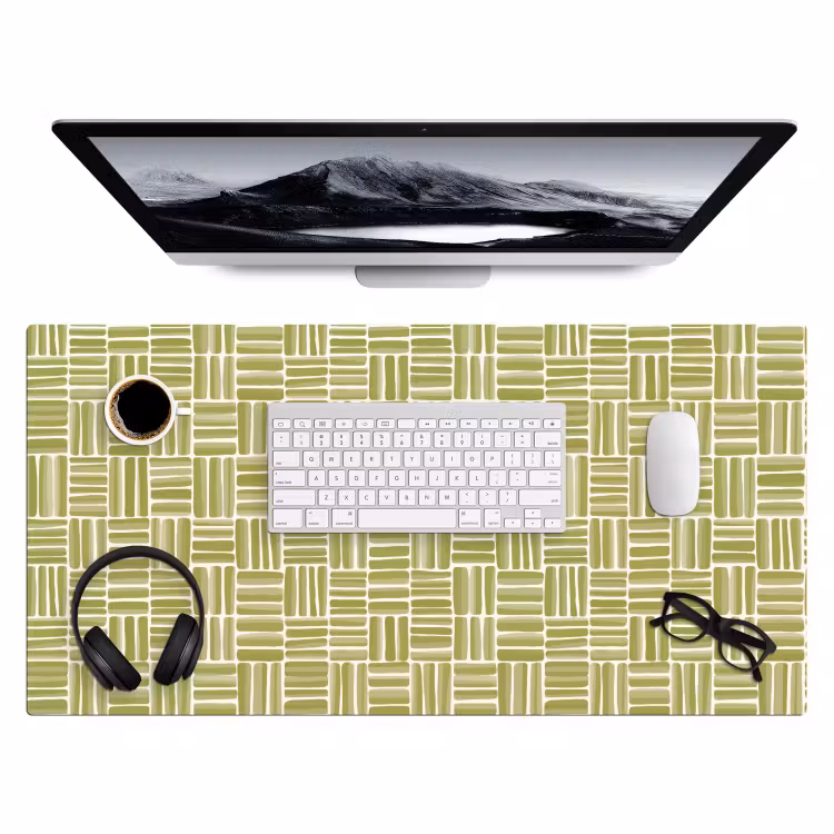 Bureau onderlegger - Vlecht - Patroon - Groen — 4