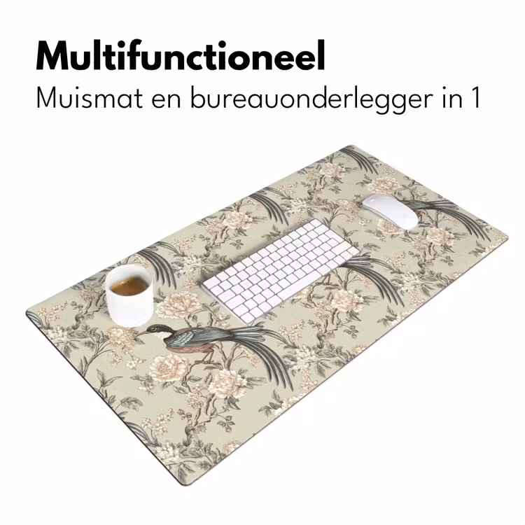 Bureau onderlegger - Bloem - Vogel - Kleurrijk — 7