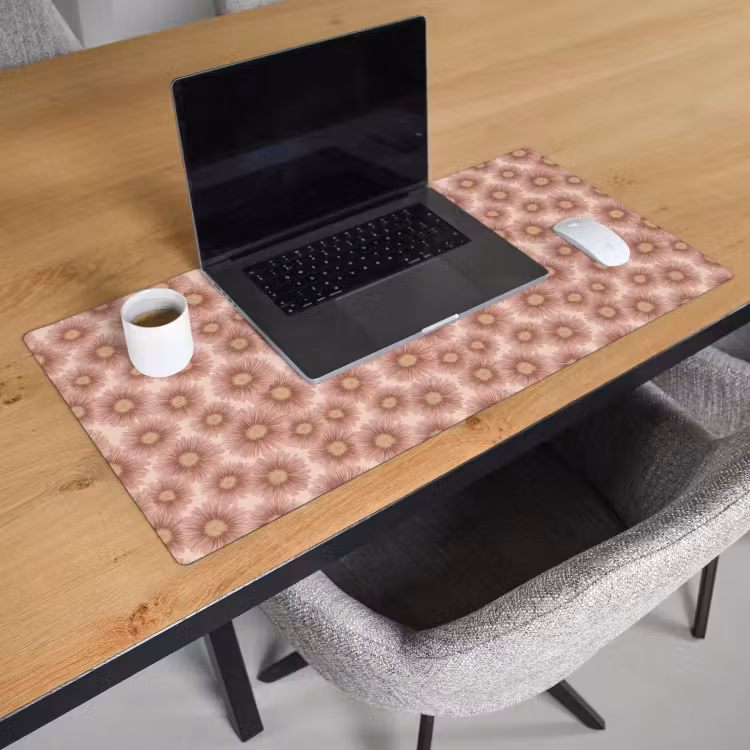 Bureau onderlegger - Gerbera - Bloemen - Roze — 3