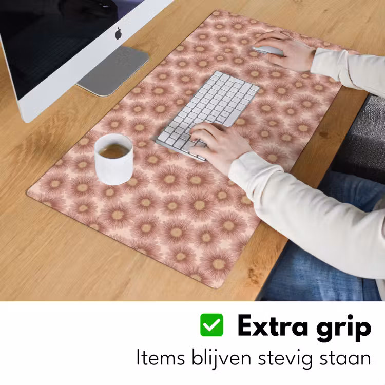 Bureau onderlegger - Gerbera - Bloemen - Roze — 6