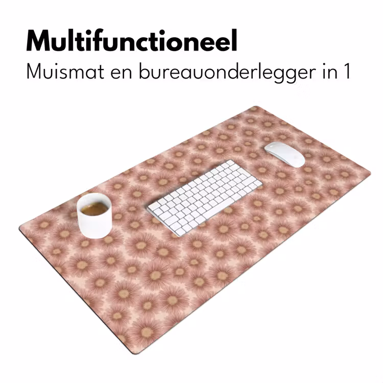 Bureau onderlegger - Gerbera - Bloemen - Roze — 7
