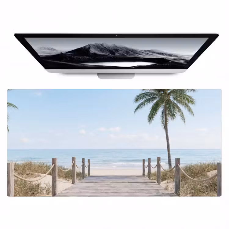 Bureau onderlegger - Palmbomen - Pad - Horizon — 1