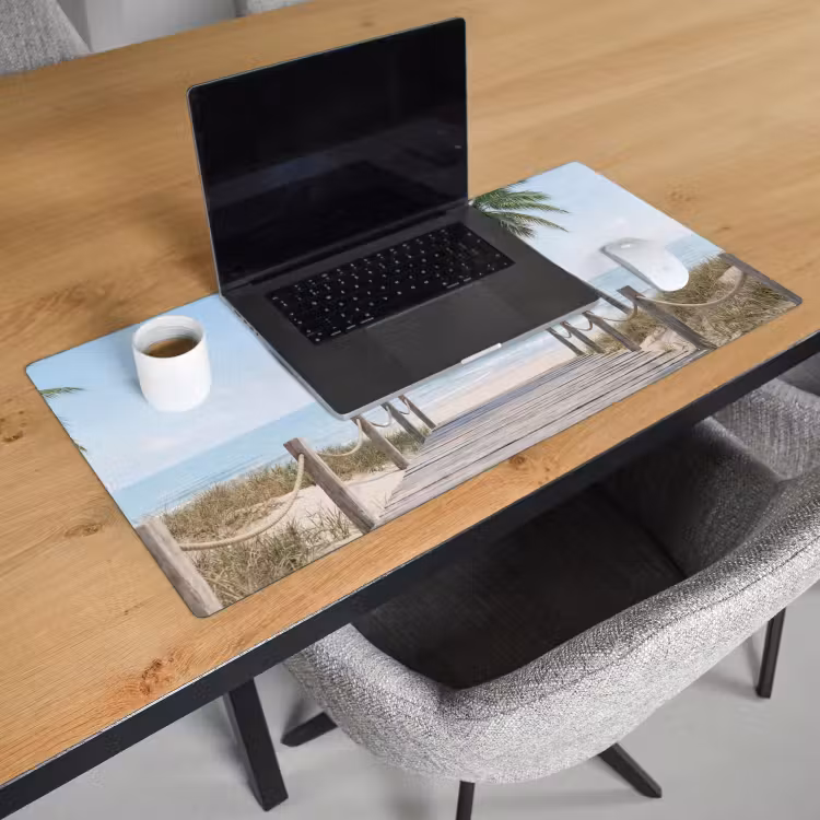 Bureau onderlegger - Palmbomen - Pad - Horizon — 3