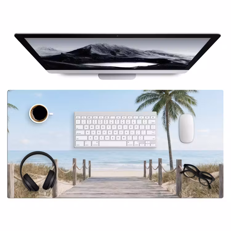 Bureau onderlegger - Palmbomen - Pad - Horizon — 4