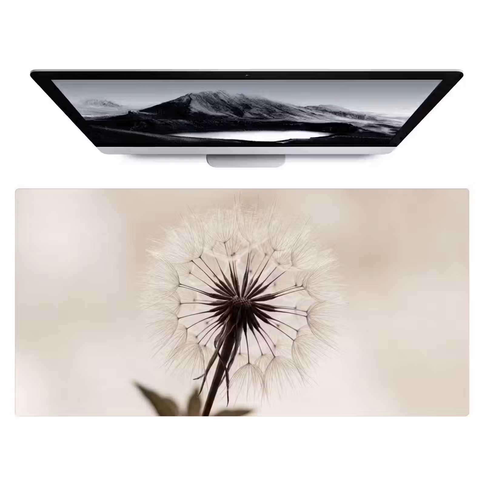 Bureau onderlegger - Paardenbloem - Minimalistisch - Wit — 1