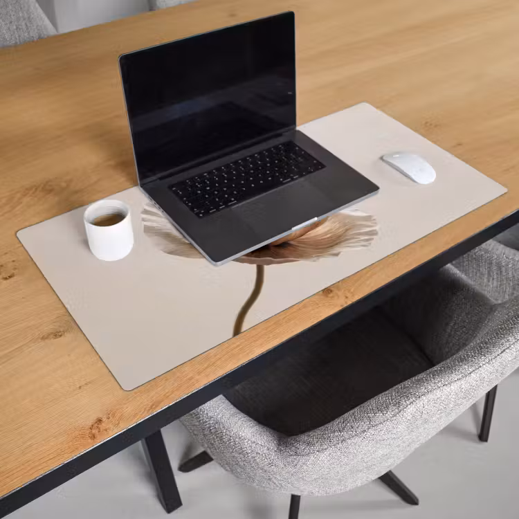Bureau onderlegger - Bloem - Beige - Crème — 3