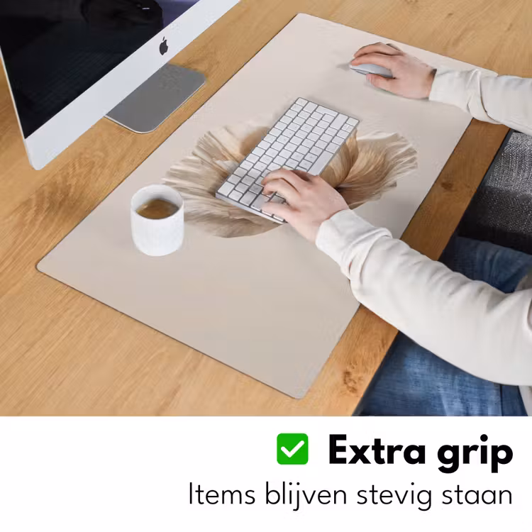 Bureau onderlegger - Bloem - Beige - Crème — 6