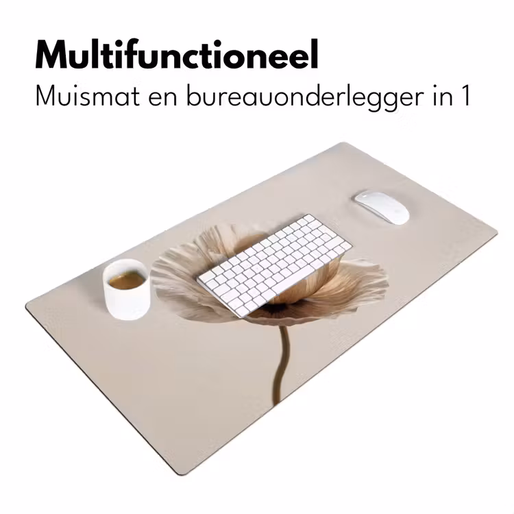 Bureau onderlegger - Bloem - Beige - Crème — 7