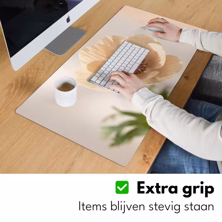 Bureau onderlegger - Bloem - Minimalistisch - Groen — 6