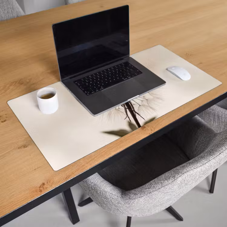 Bureau onderlegger - Paardenbloem - Minimalistisch - Wit — 3