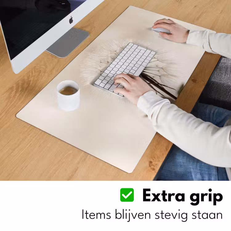 Bureau onderlegger - Paardenbloem - Minimalistisch - Wit — 6