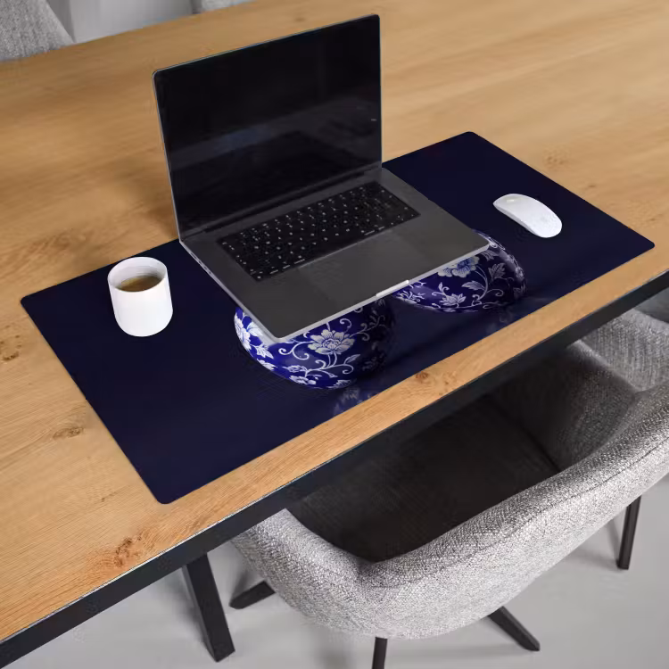 Bureau onderlegger - Porselein- Kersen - Delfts - Blauw — 3