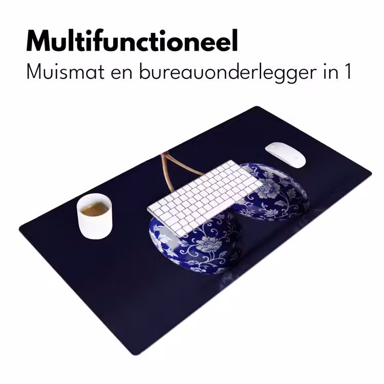 Bureau onderlegger - Porselein- Kersen - Delfts - Blauw — 7