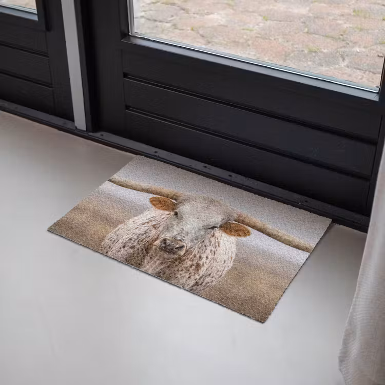 Deurmat - Longhorn - Grasveld - Dier — 2