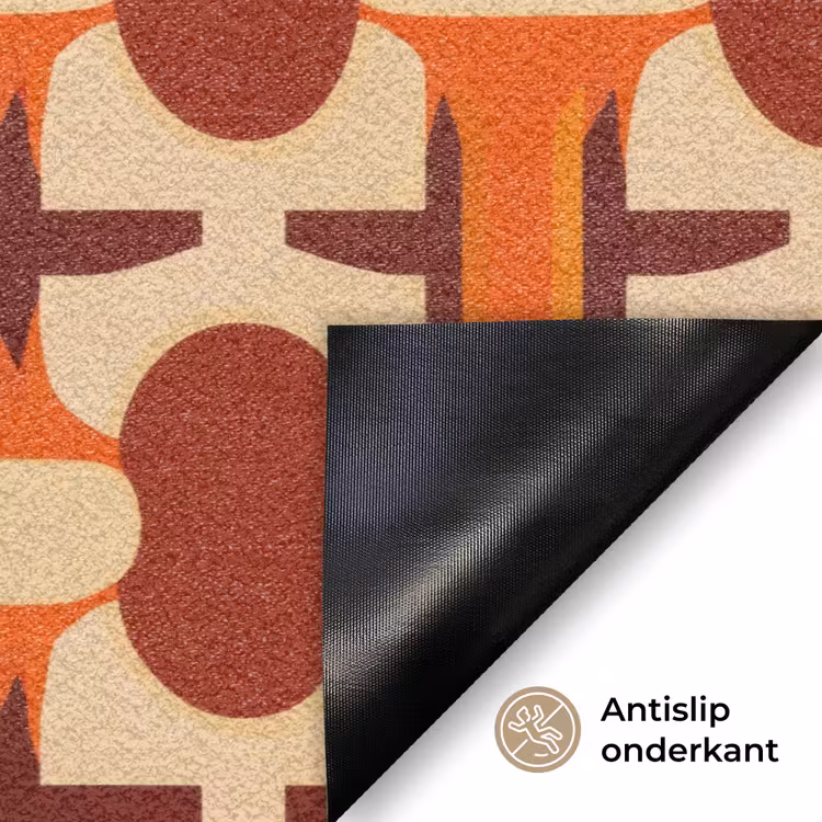 Deurmat - Geometrisch - Retro - Oranje — 6