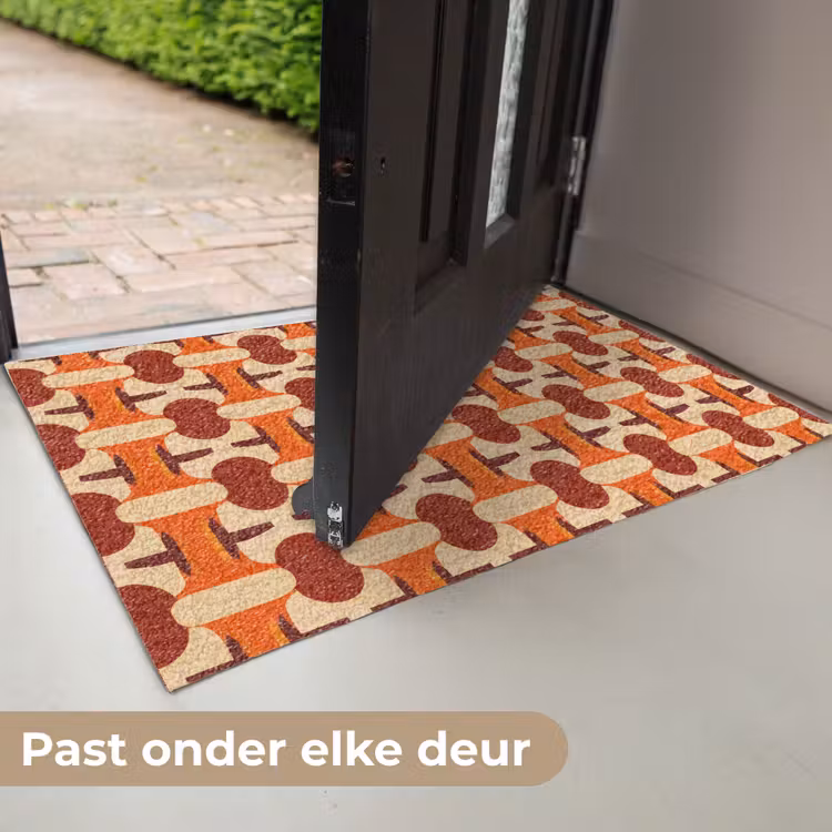 Deurmat - Geometrisch - Retro - Oranje — 7
