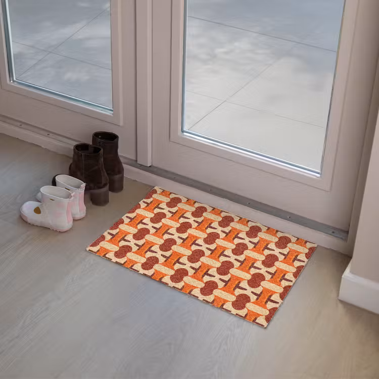 Deurmat - Geometrisch - Retro - Oranje — 8