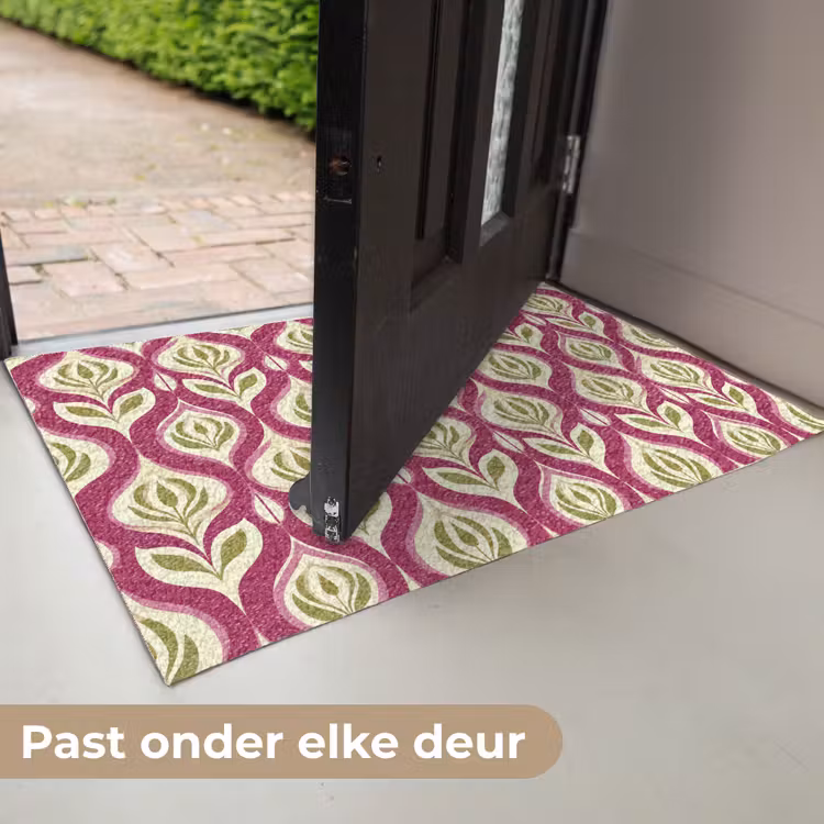 Deurmat - Retro - Floraal - Paars — 7