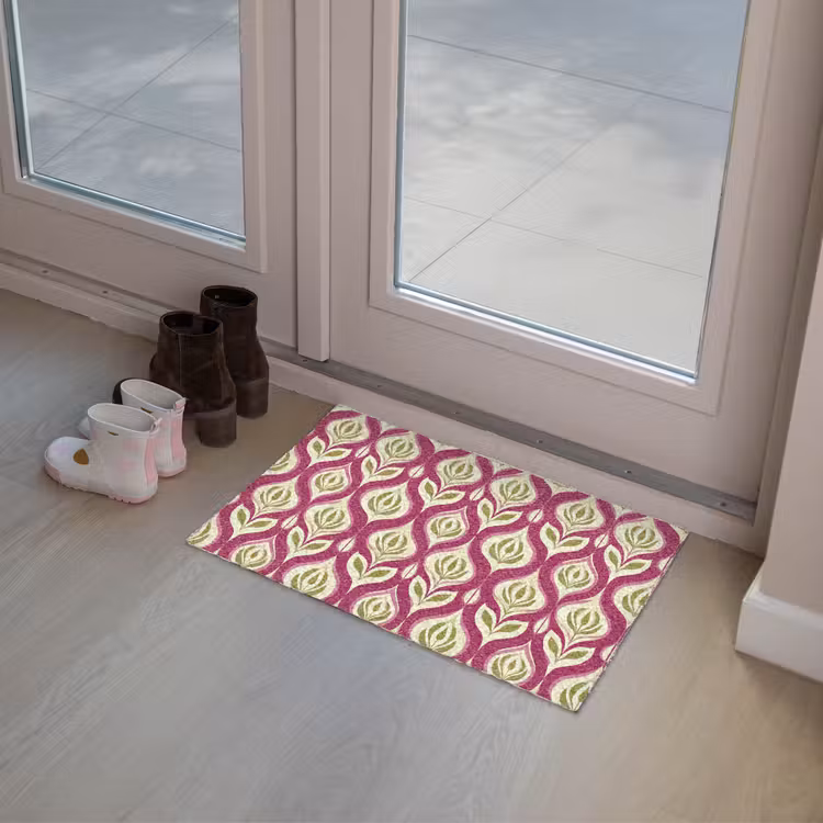 Deurmat - Retro - Floraal - Paars — 8