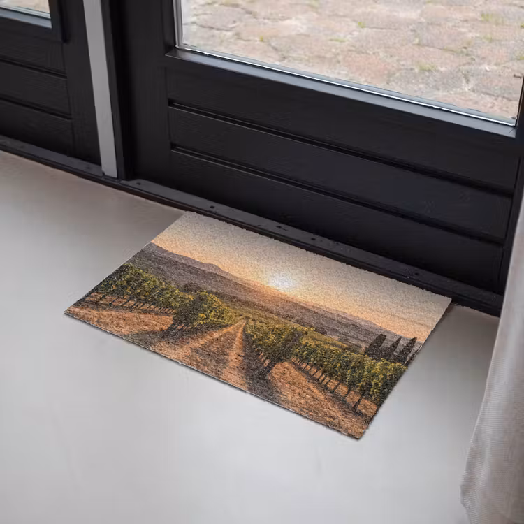 Deurmat - Wijngaard - Zonsondergang - Landschap — 2