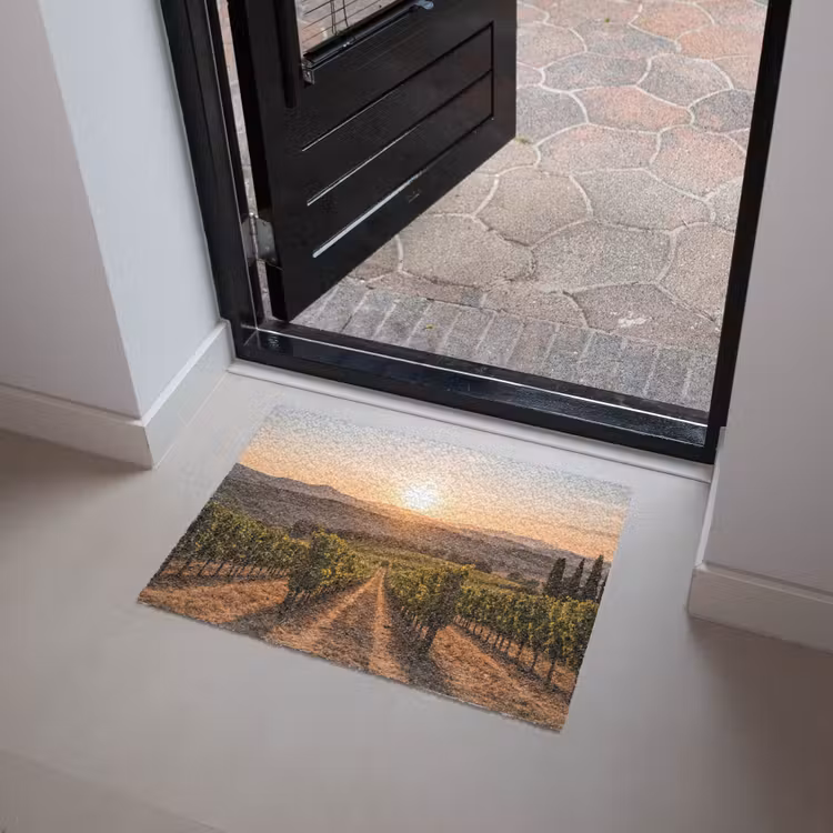 Deurmat - Wijngaard - Zonsondergang - Landschap — 4