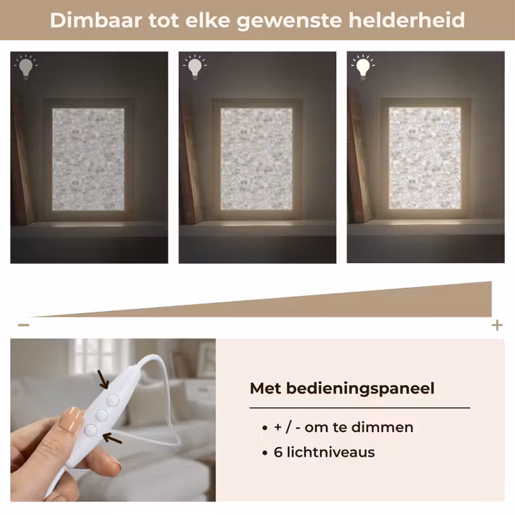 Tafellamp - Wit - Penseelstreken - Reliëfeffect — 8