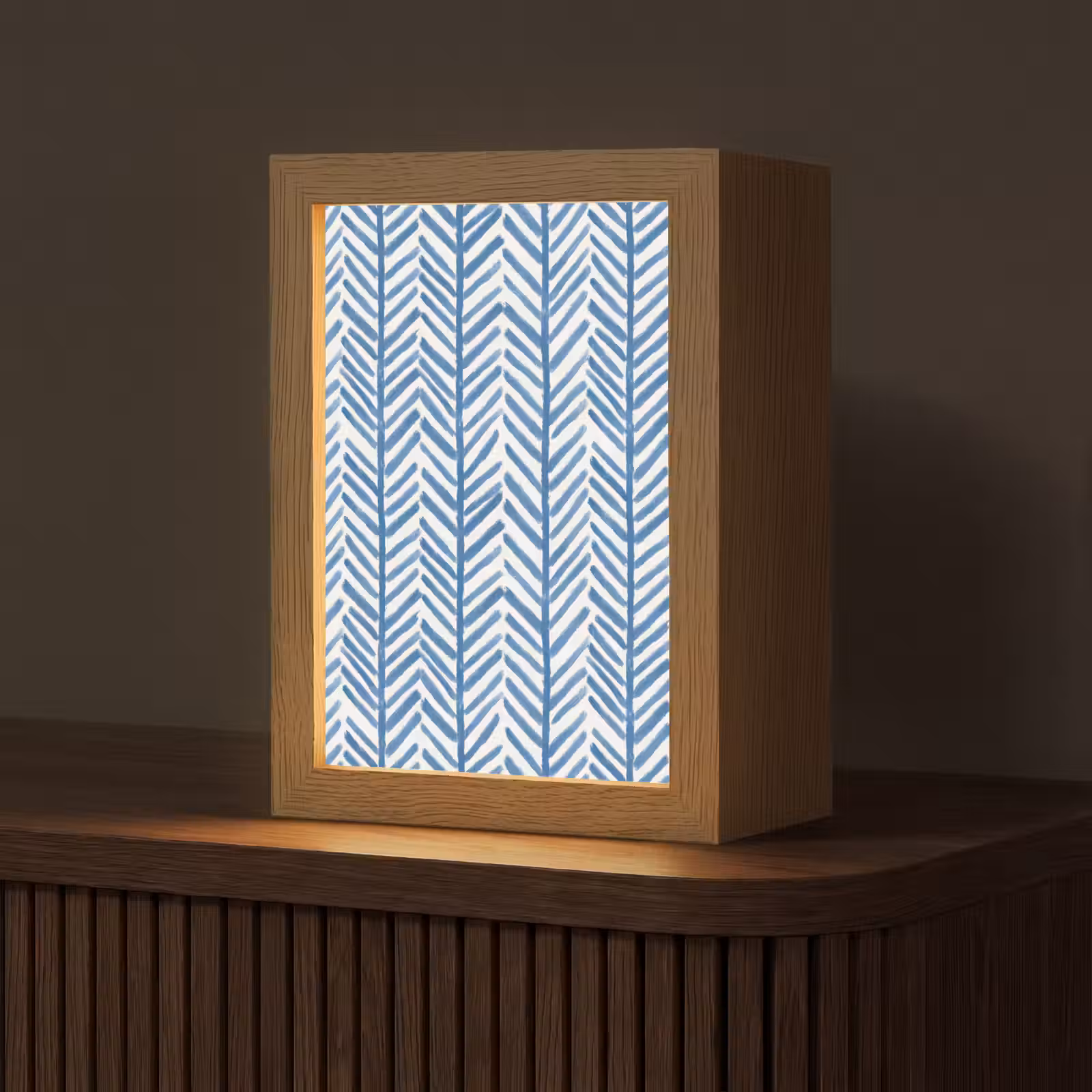 Tafellamp - Patroon - Streep - Blauw — 1