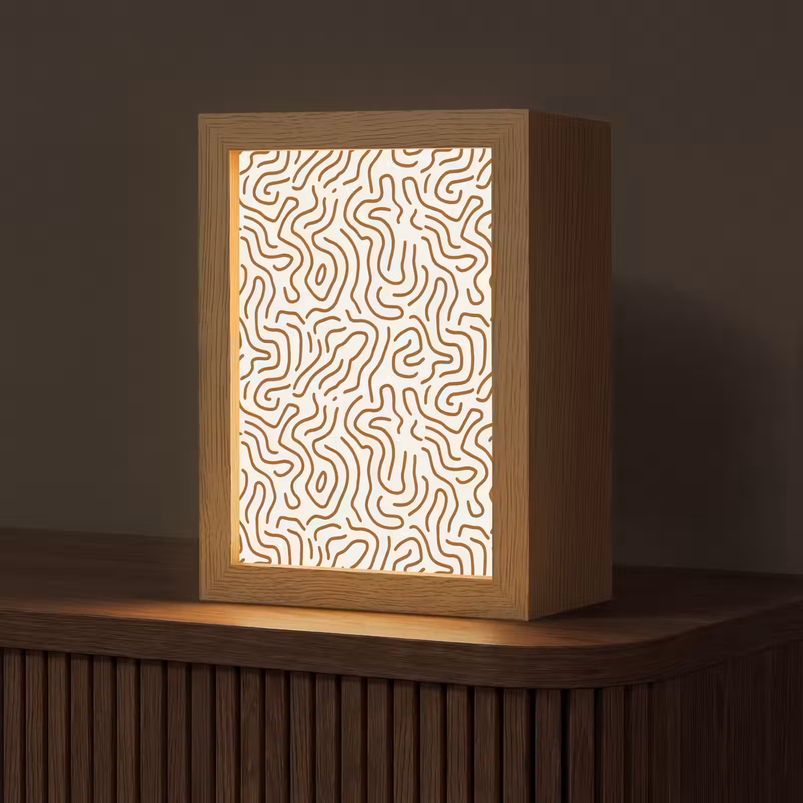 Tafellamp - Minimalistisch - Patroon - Terracotta — 1