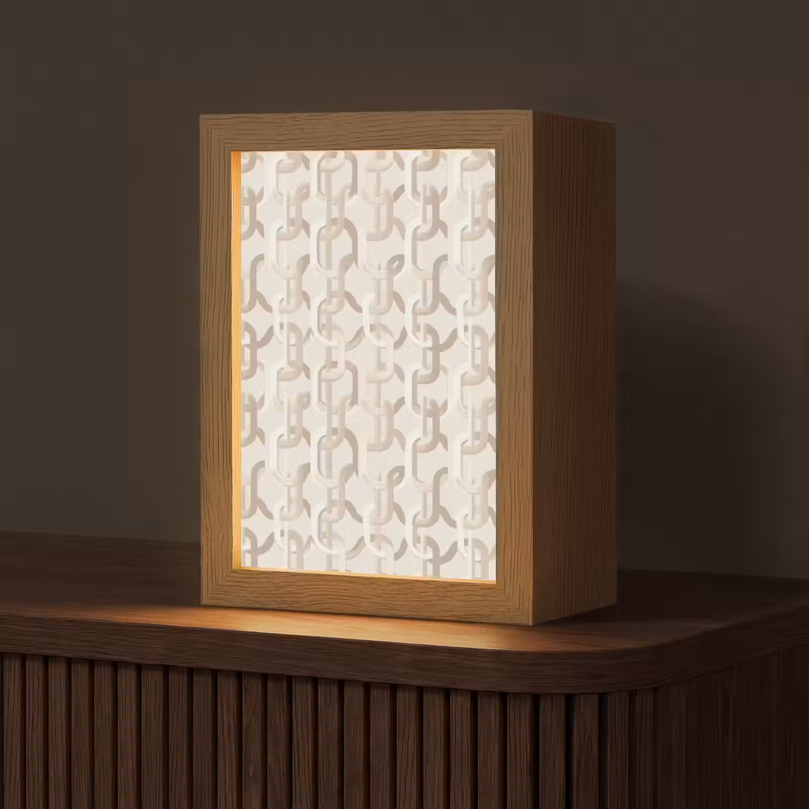 Tafellamp - Motief - Abstract - Beige — 1