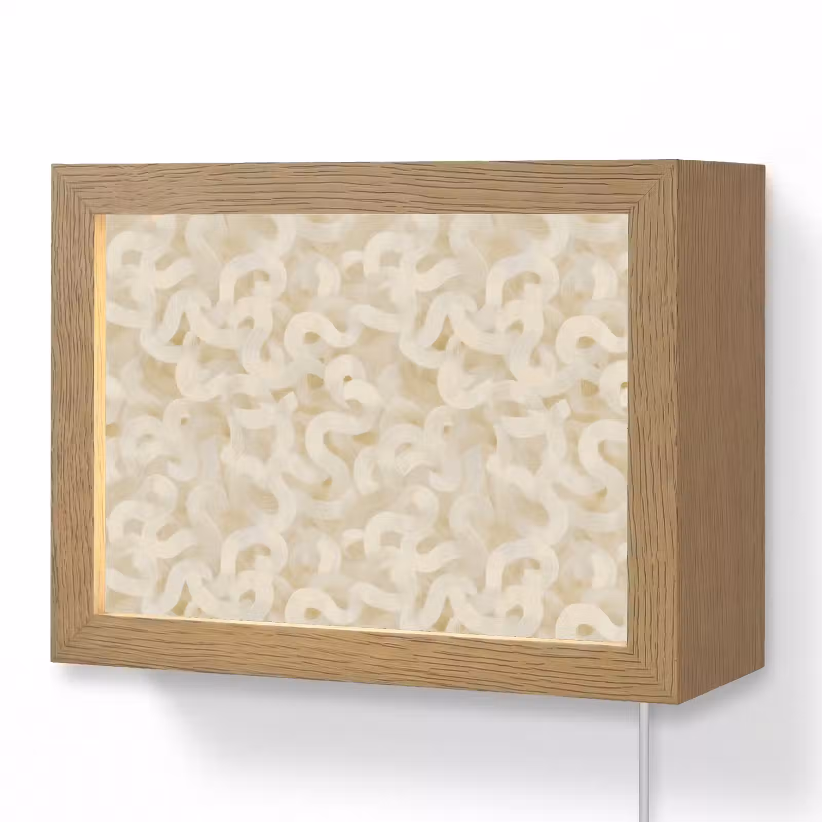 Lightbox - Wandlamp - Abstract - Lijnen - Beige — 1