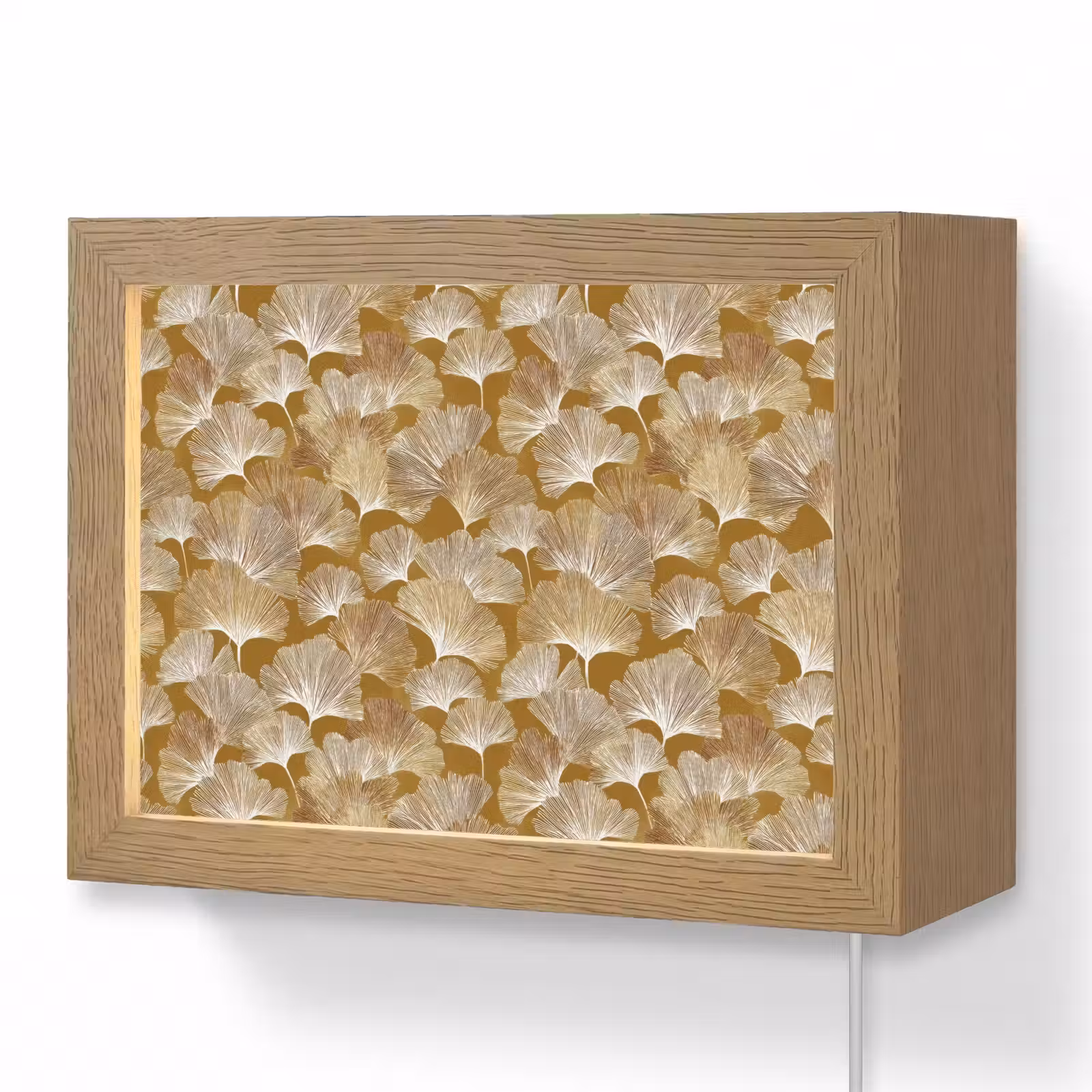 Lightbox - Wandlamp - Ginkgo - Bladeren - Goud — 1