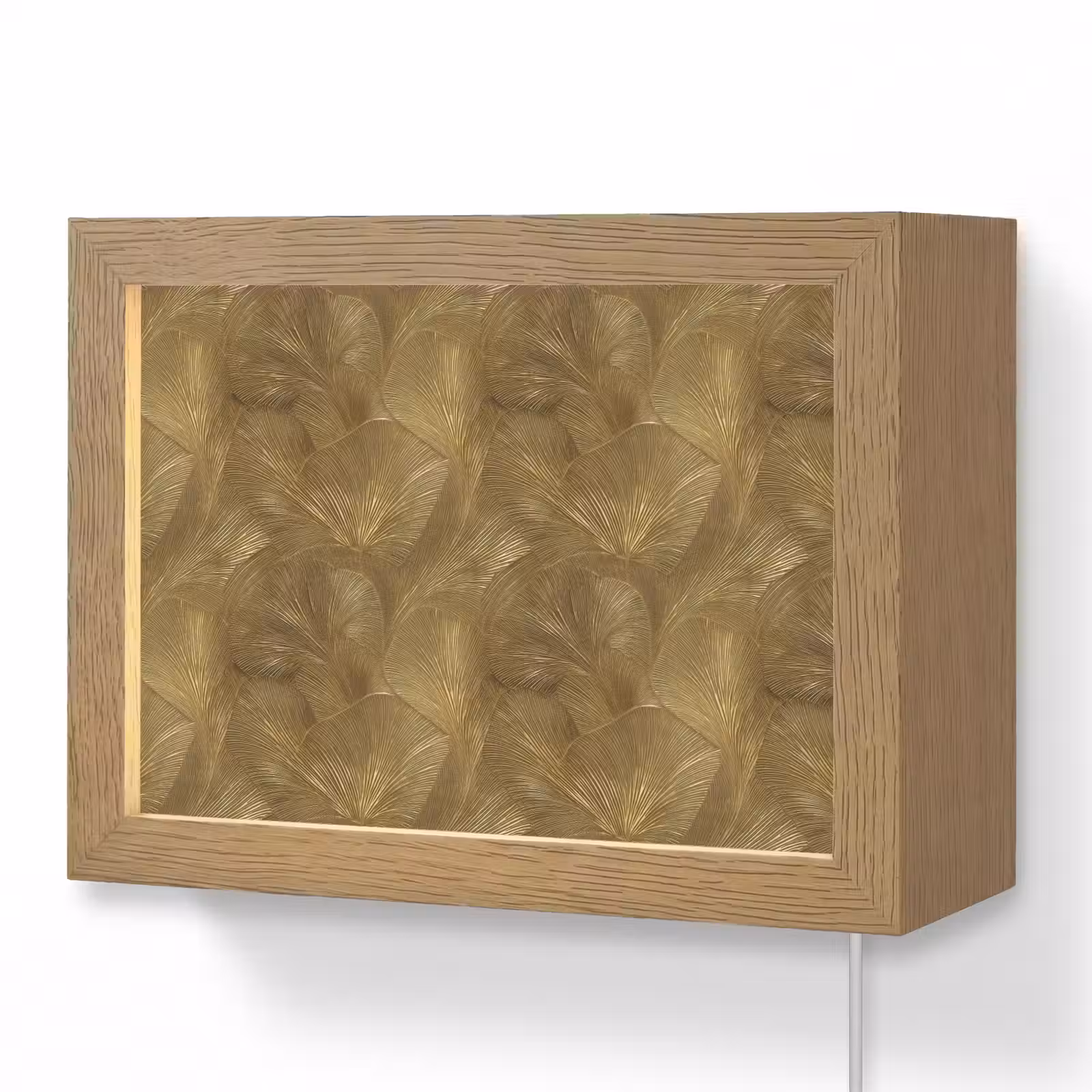 Lightbox - Wandlamp - Organisch - Lijnen - Goud — 1