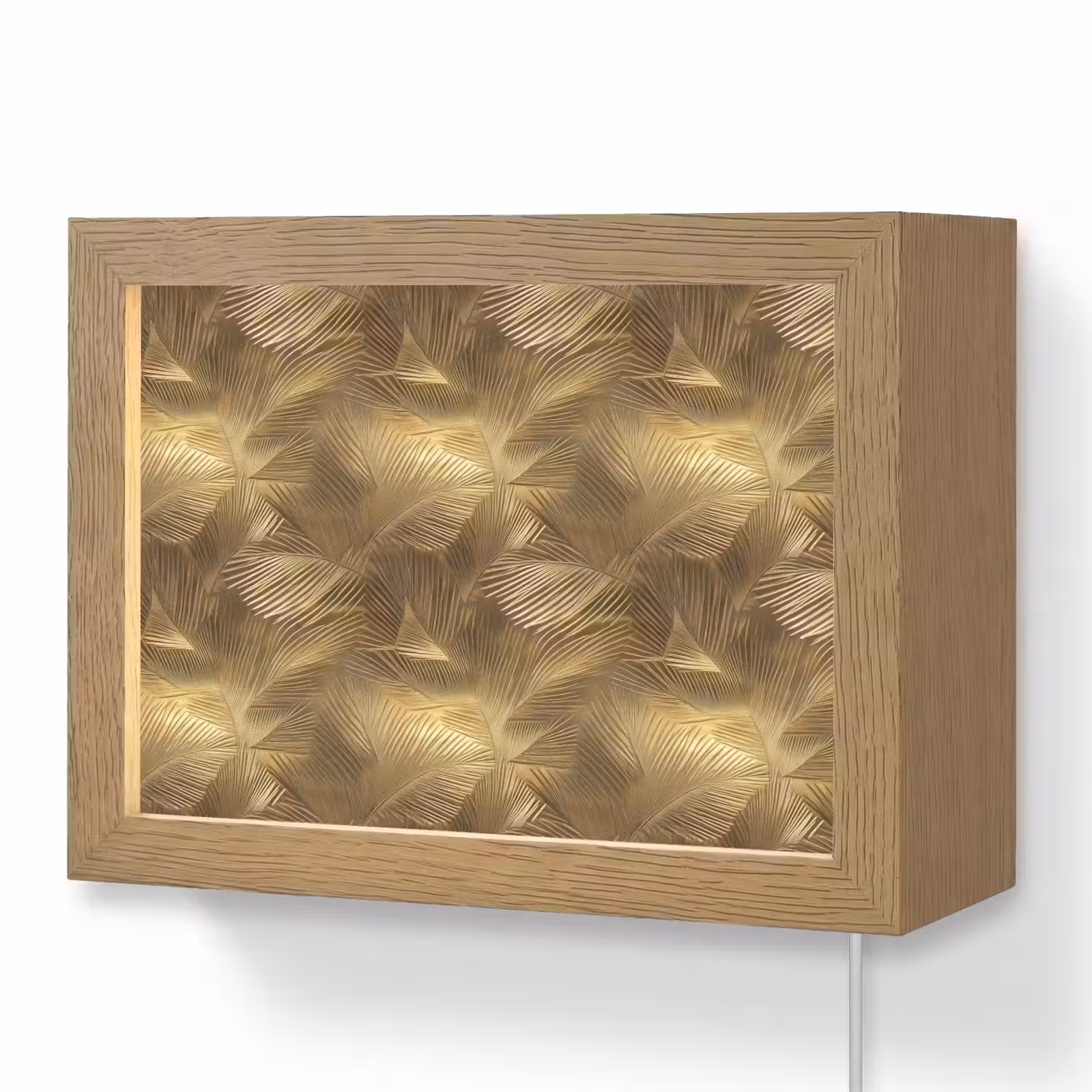 Lightbox - Wandlamp - Palm - Waaier - Goud — 1
