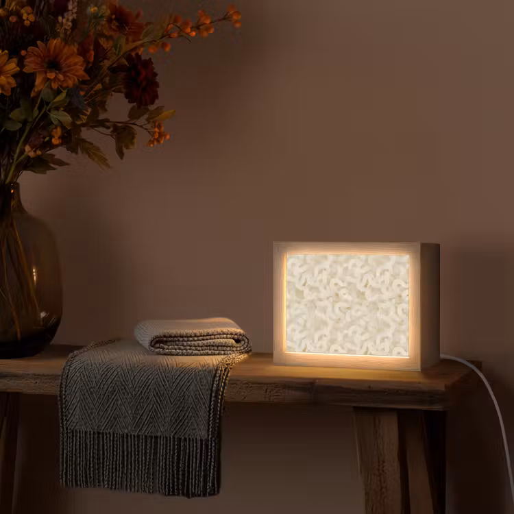 Lightbox - Wandlamp - Abstract - Lijnen - Beige — 5