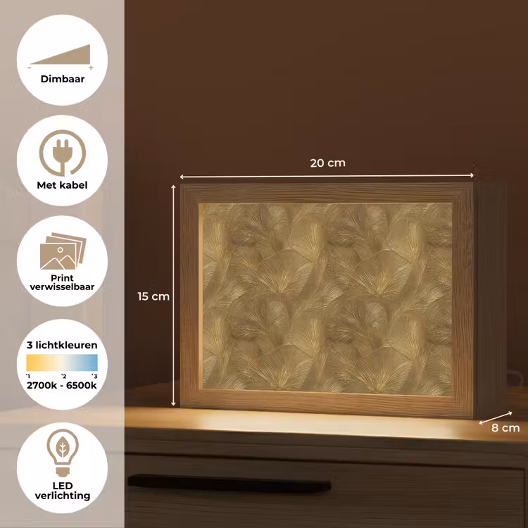 Lightbox - Wandlamp - Organisch - Lijnen - Goud — 9