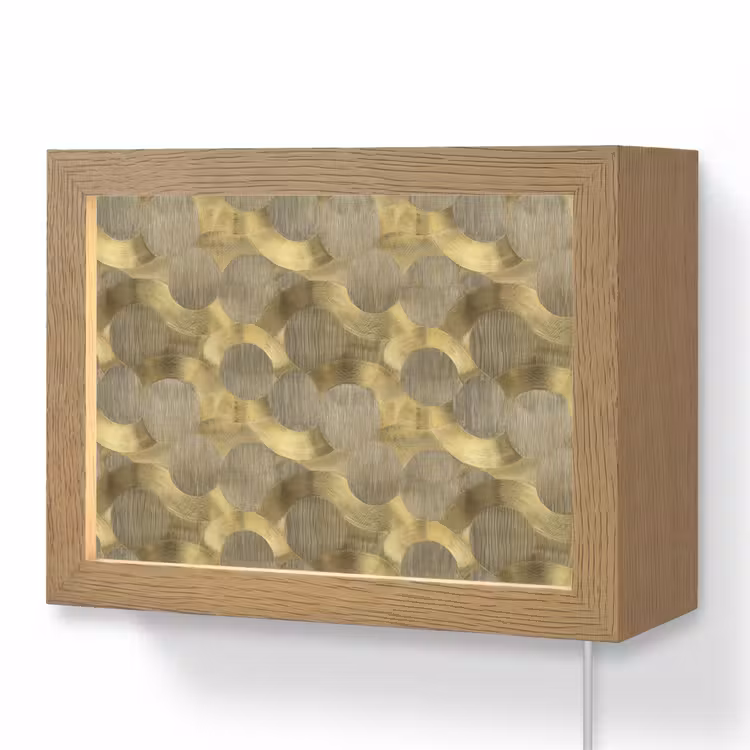 Lightbox - Wandlamp - Modern - Geometrisch - Goud — 1