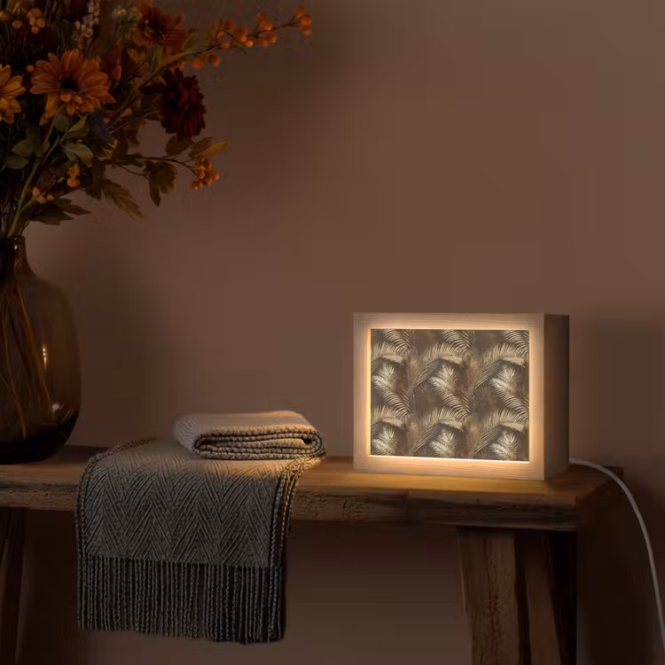 Lightbox - Wandlamp - Tropisch - Bladeren - Goud — 5