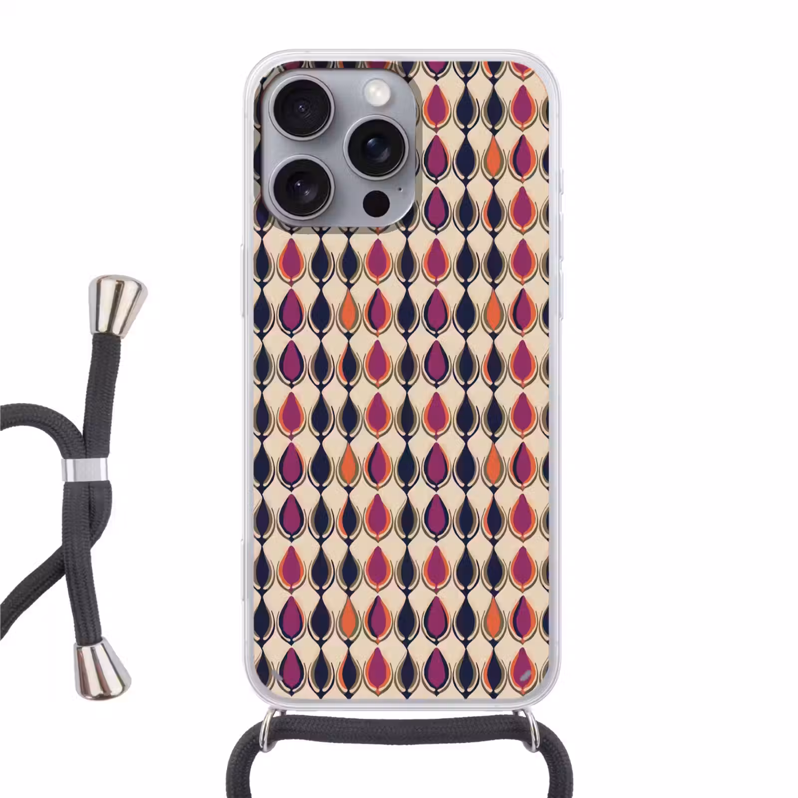 Telefoonhoesje met koord - Vintage - Retro - Kleurrijk — 1
