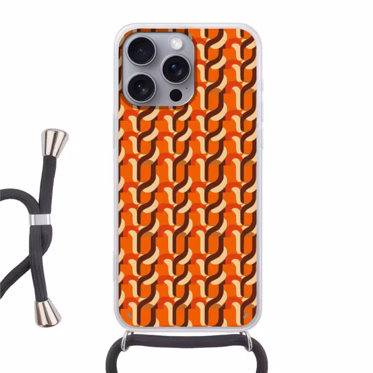 Telefoonhoesje met koord - Retro - Modern - Kleurrijk — 1