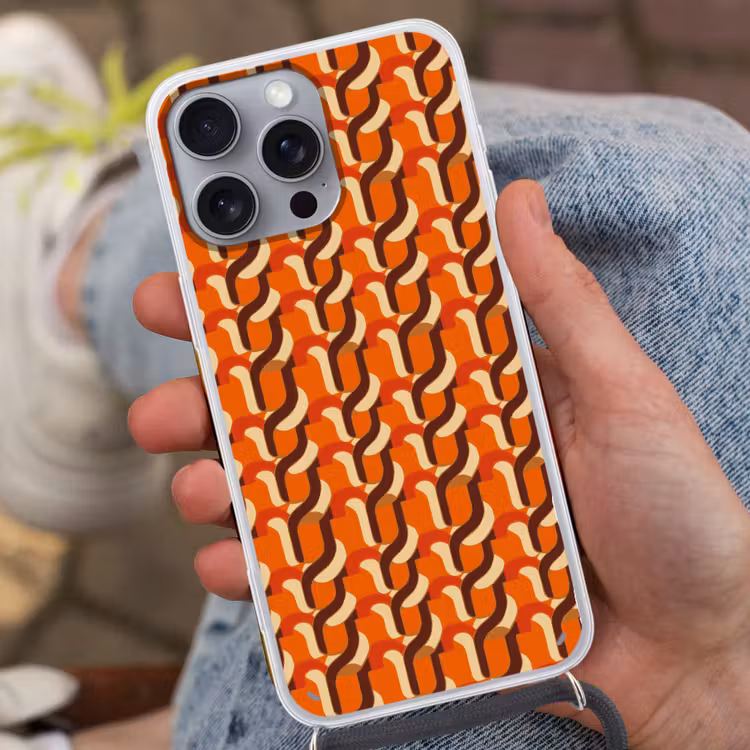 Telefoonhoesje met koord - Retro - Modern - Kleurrijk — 2