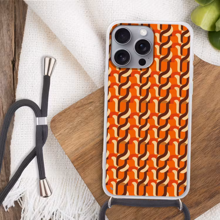 Telefoonhoesje met koord - Retro - Modern - Kleurrijk — 3