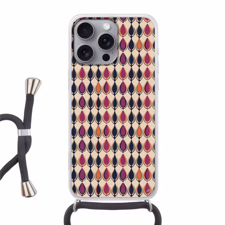Telefoonhoesje met koord - Vintage - Retro - Kleurrijk — 1