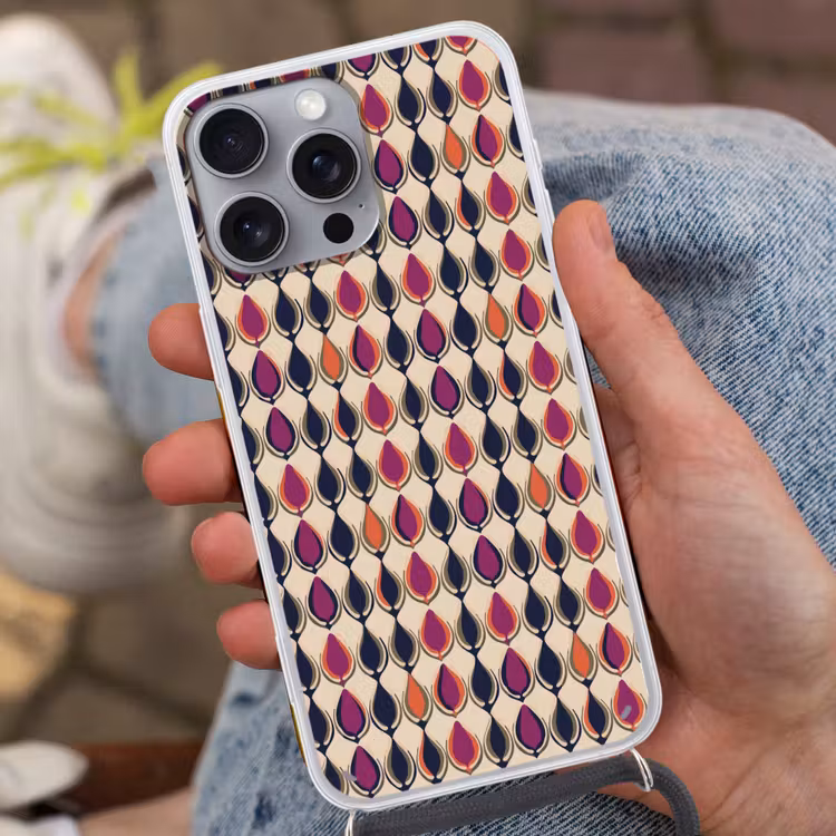 Telefoonhoesje met koord - Vintage - Retro - Kleurrijk — 2