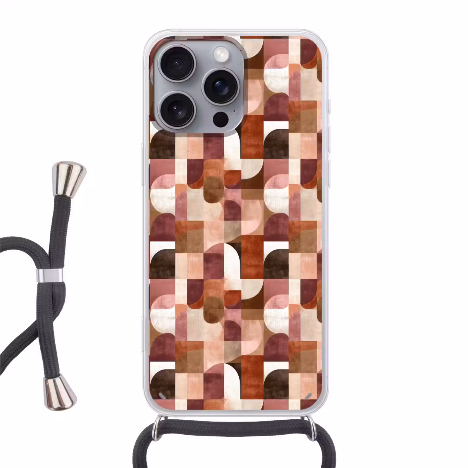 Telefoonhoesje met koord - Geometrie - Modern - Retro — 1