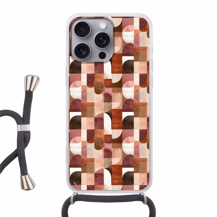 Telefoonhoesje met koord - Geometrie - Modern - Retro — 1