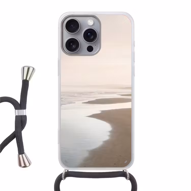 Telefoonhoesje met koord - Kustlijn - Strand - Oceaan — 1