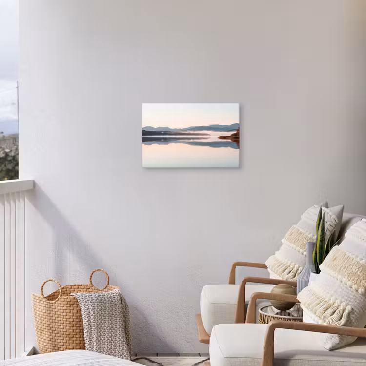Buiten canvas - Water - Bomen - Mistlaag — 4